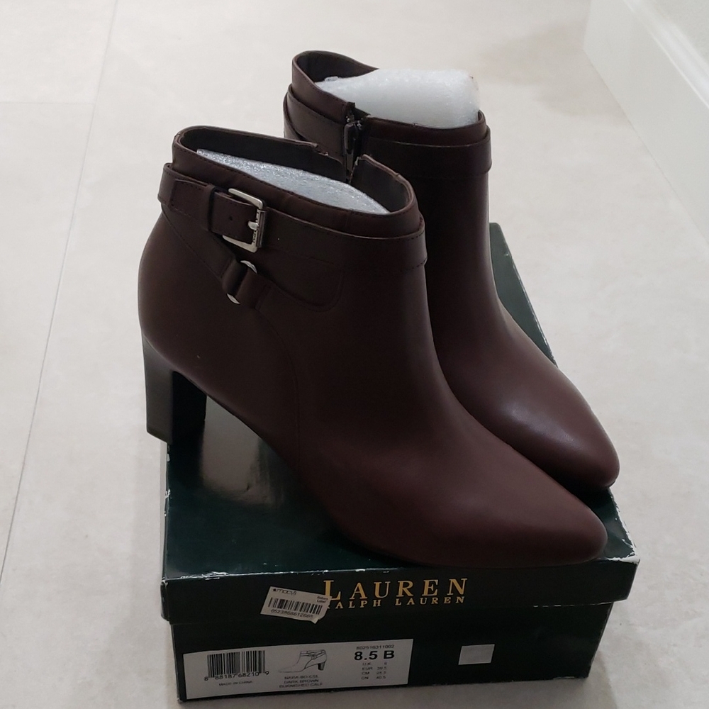 Lauren Ralph Lauren Brown Heeled Boots
